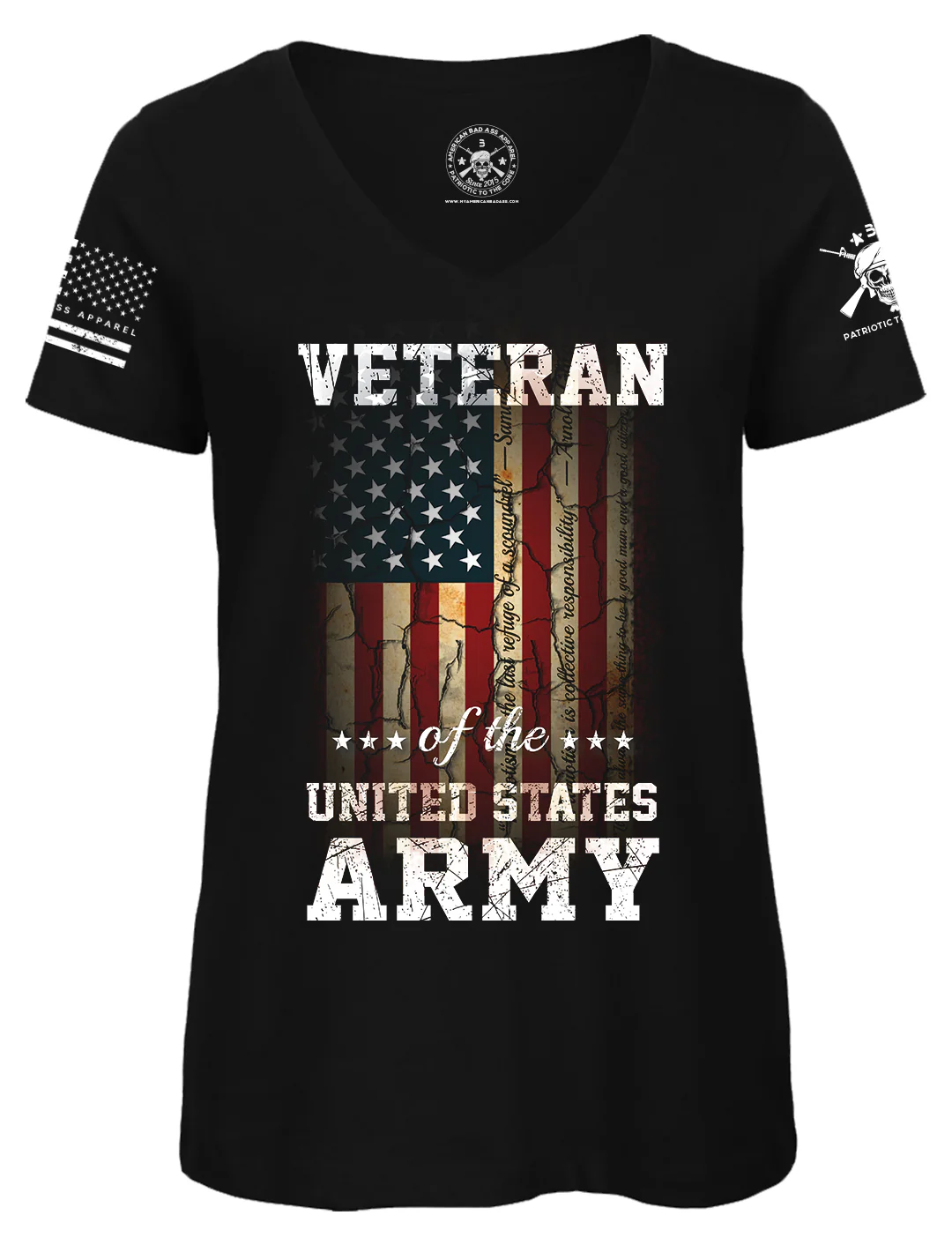 Veteran Of The United States Army  Original American Bad Ass Crewneck T-Shirt - Image 3