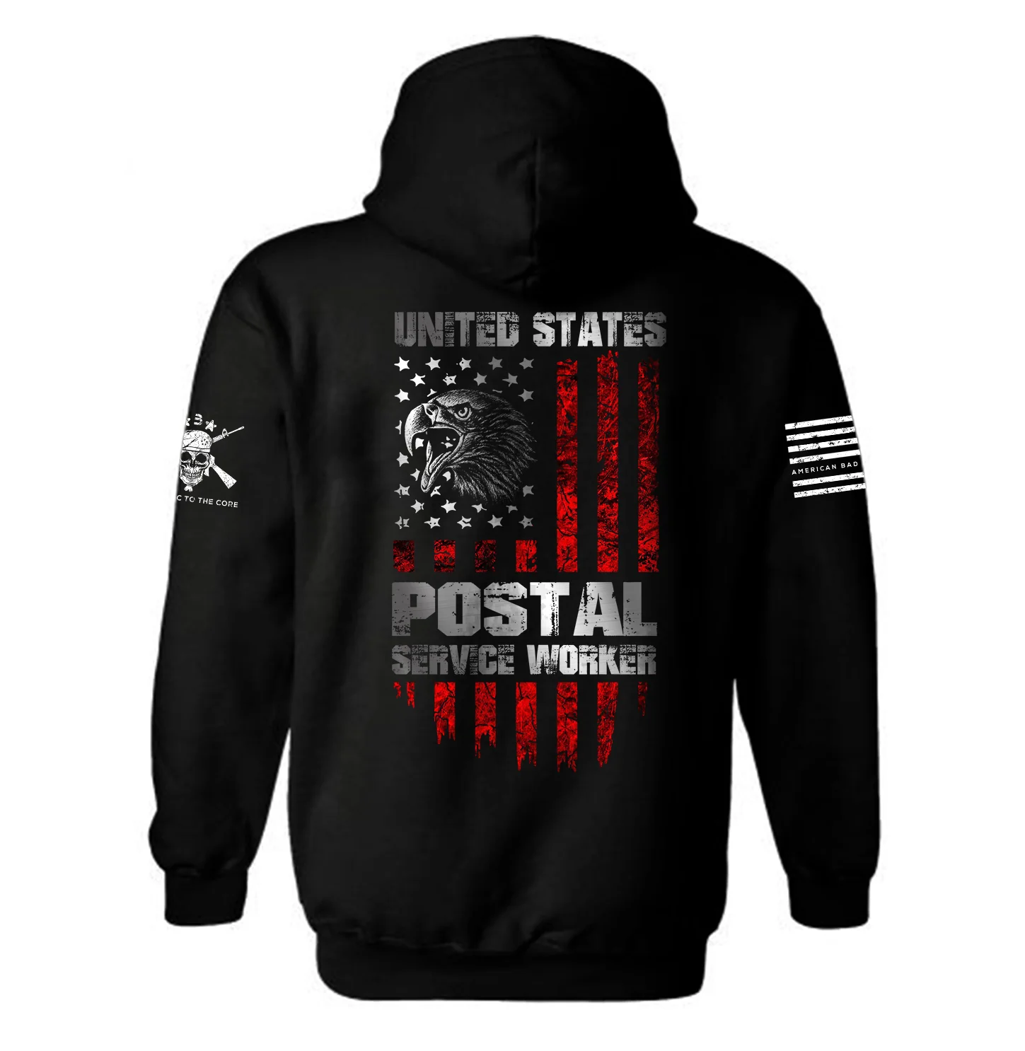 United States Postal Service Worker Original American Bad Ass Crewneck T-Shirt - Image 3