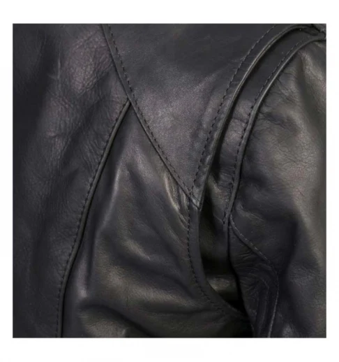 USA Made Ladies Clean Cut Leather Jacket - Image 3
